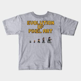 Pixel Art Evolution Line Kids T-Shirt